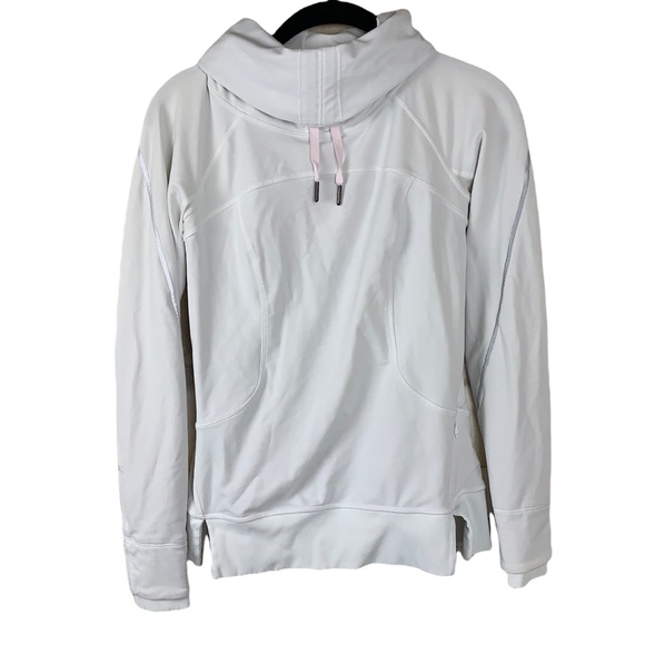 lululemon athletica Jackets & Blazers - Lululemon Cowl Neck Long Sleeve Pullover - White